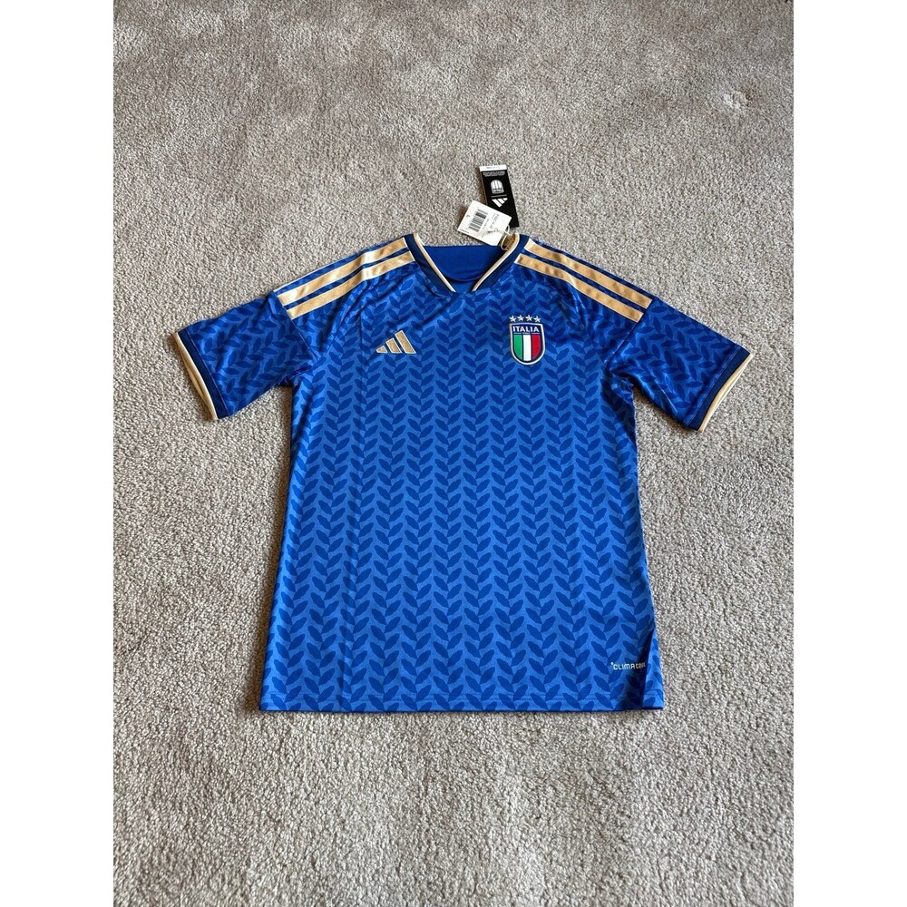 Italy National Team Adidas Youth NWT Soccer Jersey Size Large